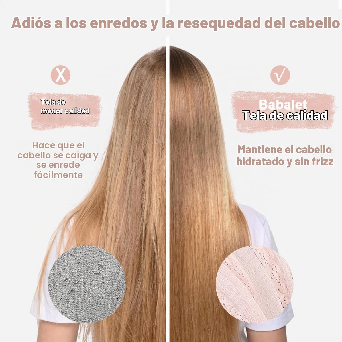 Babalet Gorro sin cordones preatado para mujer, turbante, gorro par...