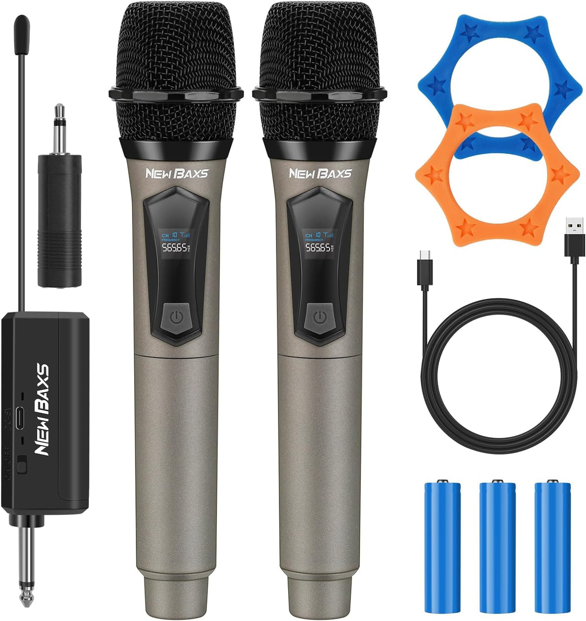 NUEVOS micrófonos inalámbricos BAXS, sistema de micrófono de karaok...