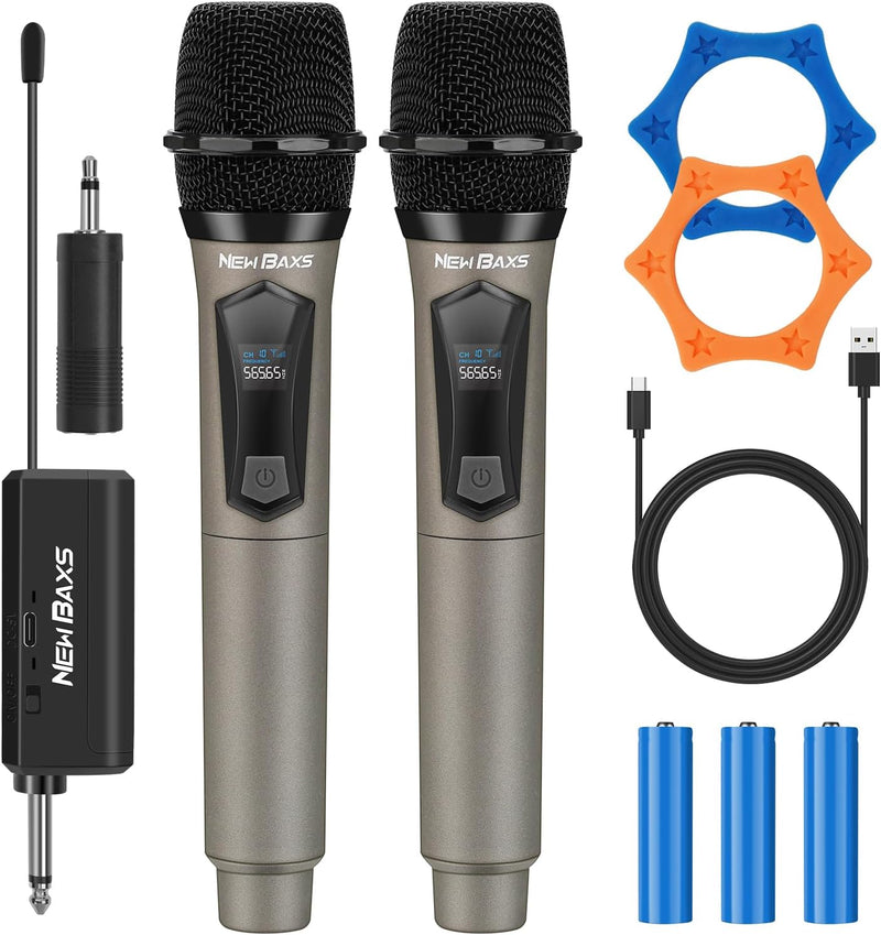 NUEVOS micrófonos inalámbricos BAXS, sistema de micrófono de karaok...