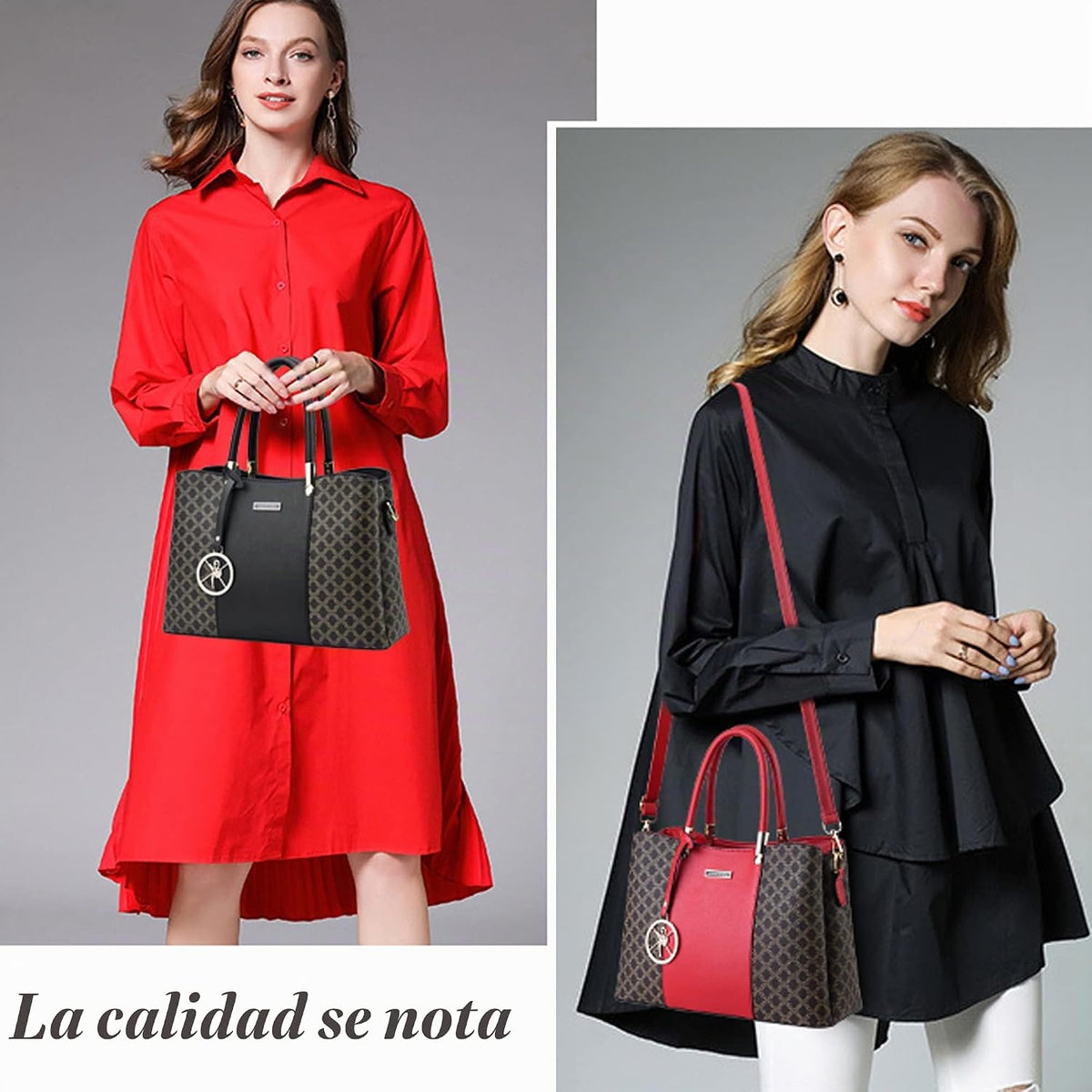 KURGOOL Bolsos y bolsos de mano para mujer, bolso de hombro con asa...