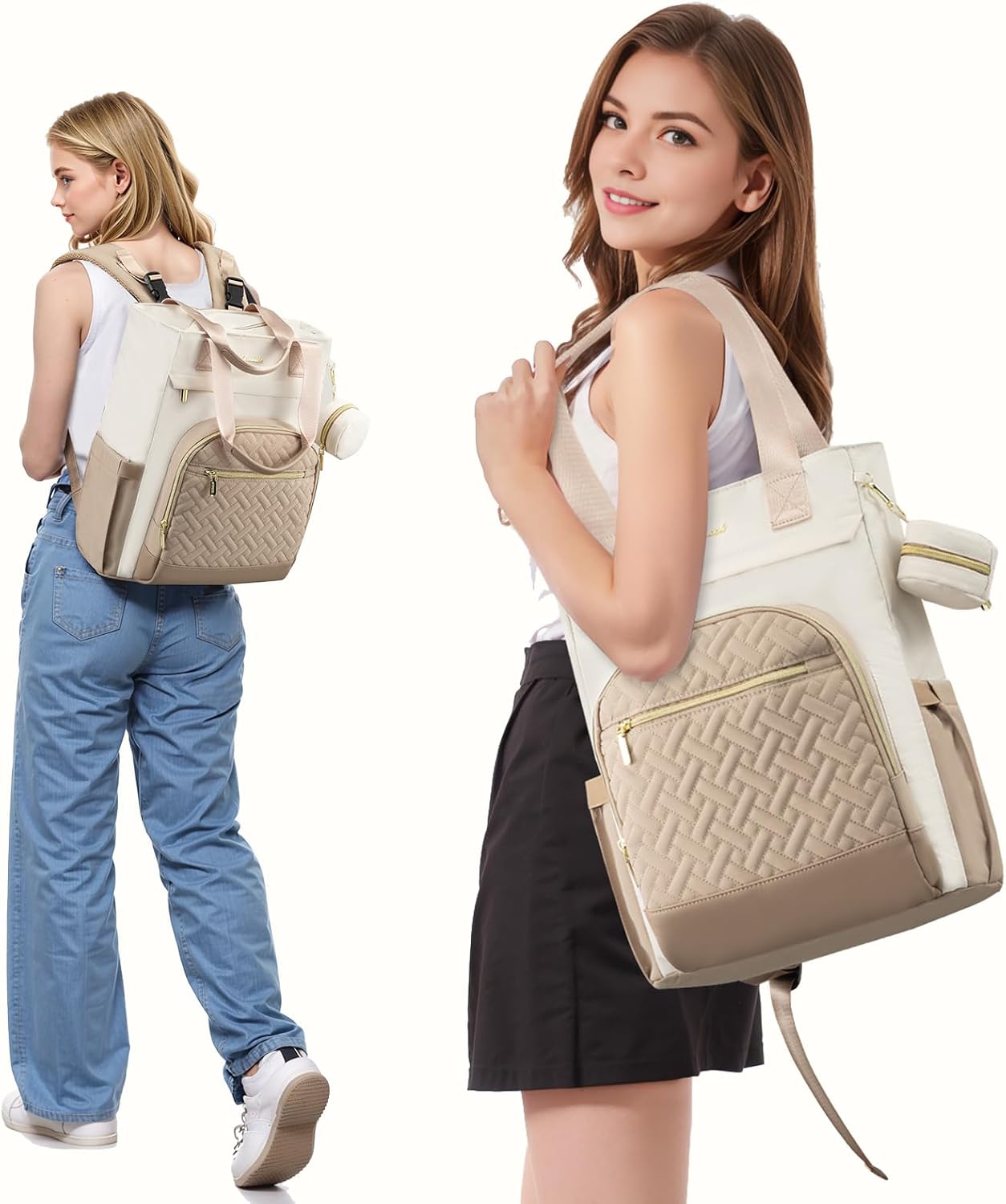 LOVEVOOK Mochila para Pañales, Bolsa de Bebé Portátil de Gran Capac...