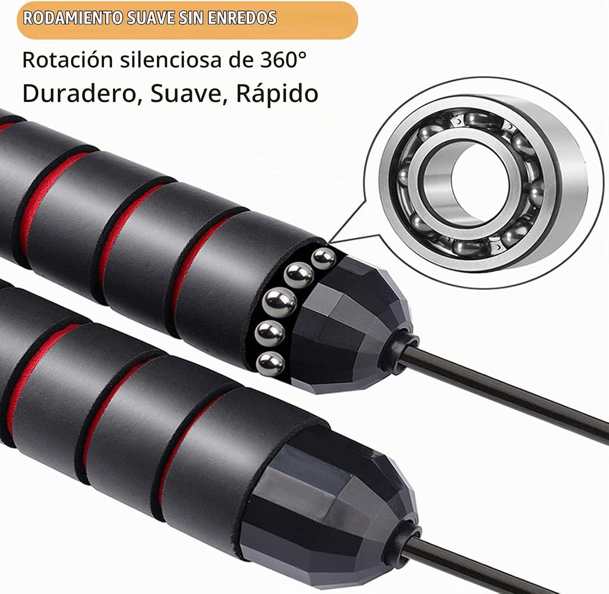 Redify Cuerda de saltar, cuerdas de saltar para fitness, para mujer...