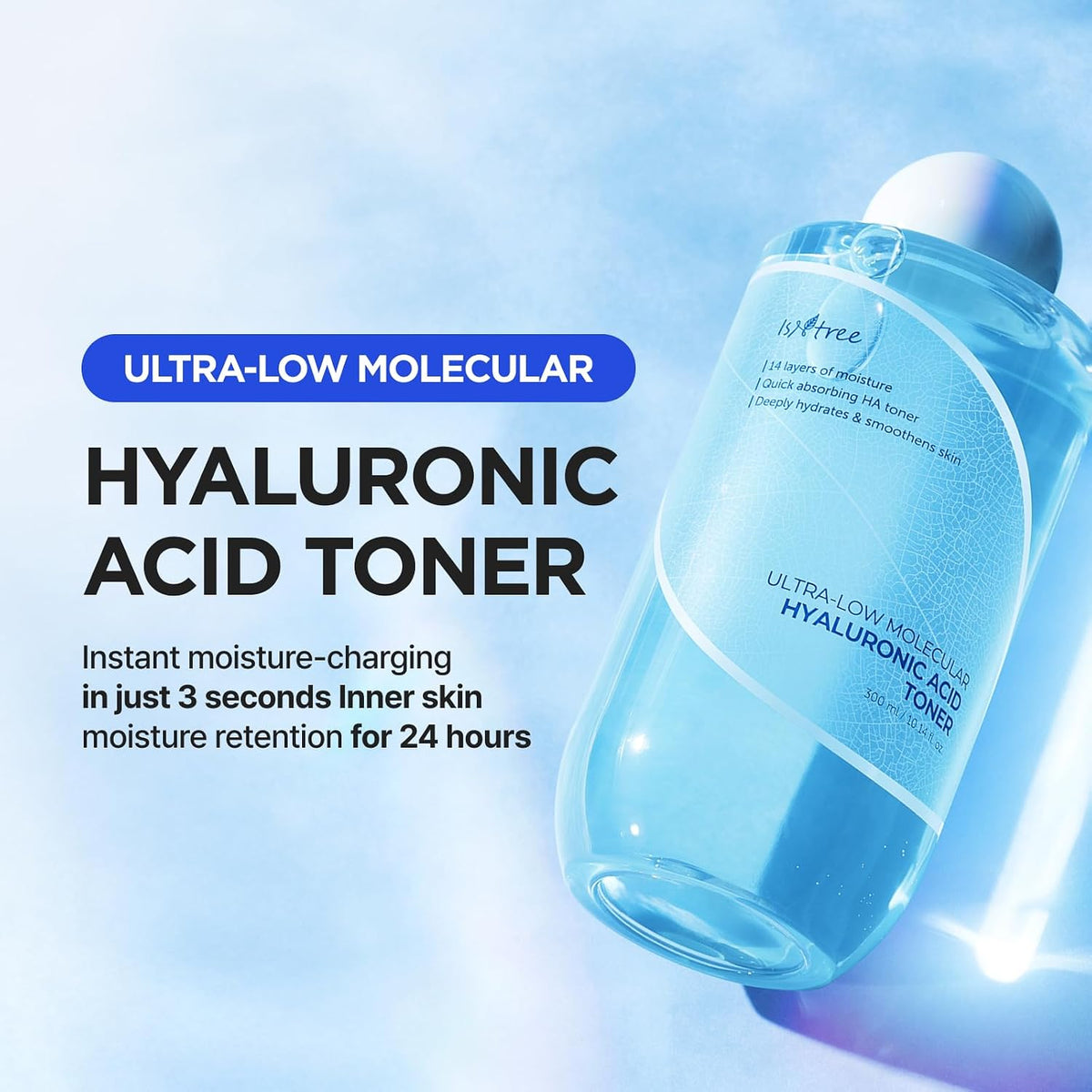 ISNTREE Gel solar diario de ácido hialurónico 50ml, 1.69 fl oz + tó...
