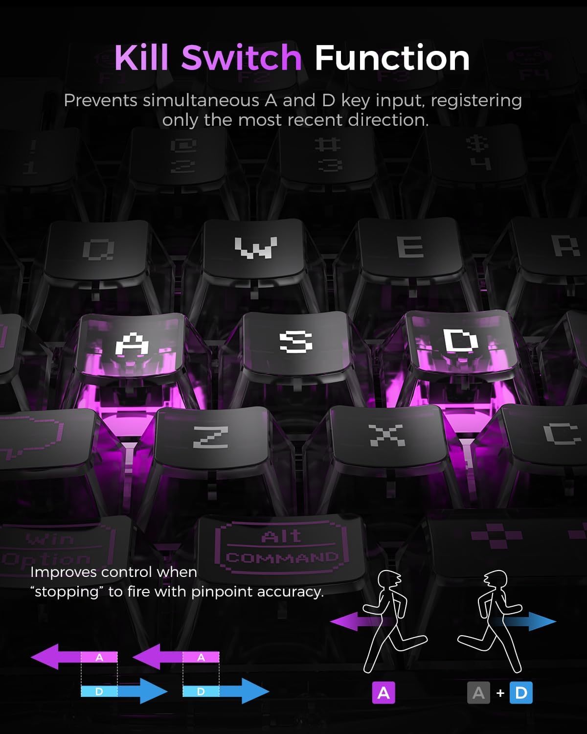 GravaStar Mercury V75 Lite Teclado para juegos con efecto Hall, tec...