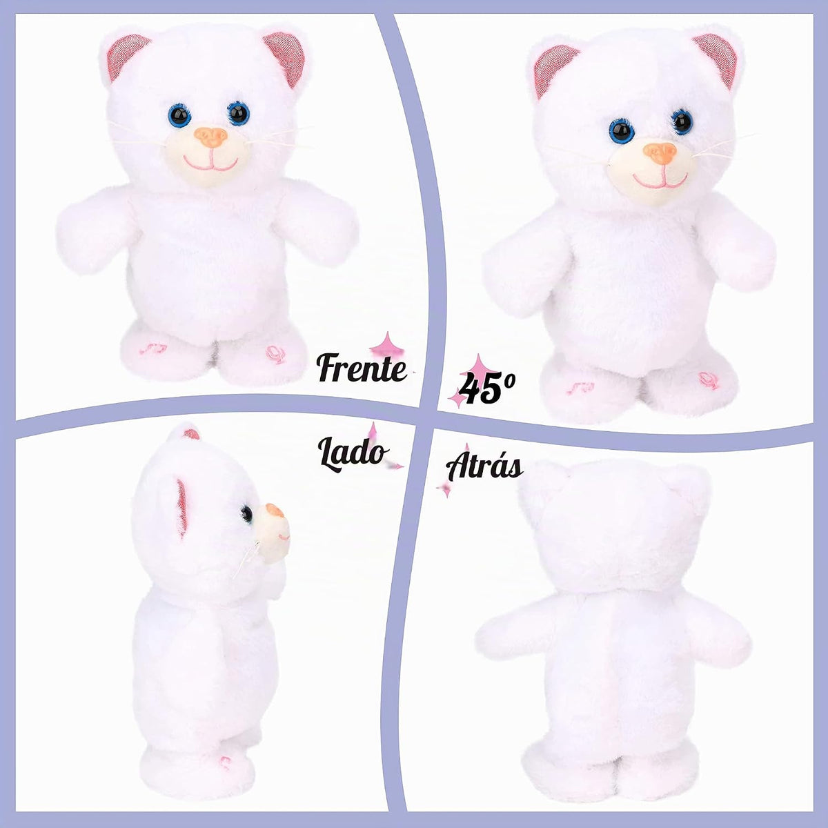 Hopearl Gatito parlante que canta, repite lo que dices caminando, j...