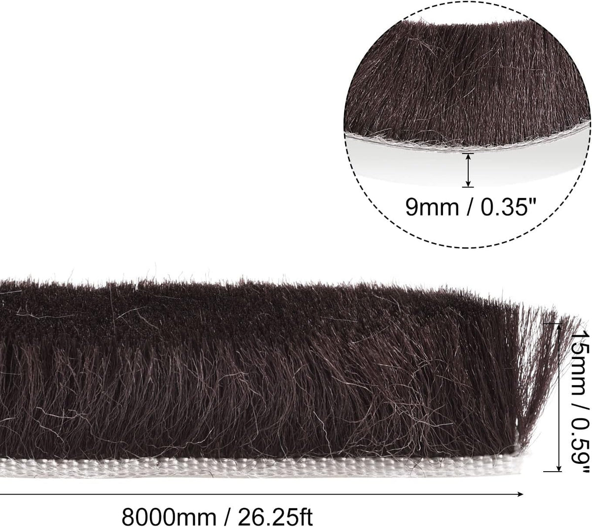 uxcell Burlete de agua, 26 pies de largo x 0.35 pulgadas de ancho x...