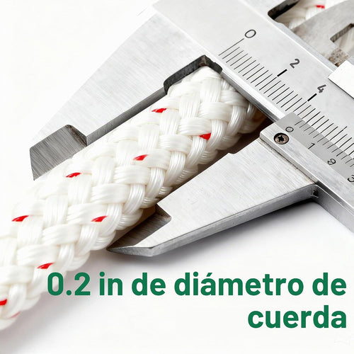 Alrhipvm Cuerda de tracción de 100 pies x 5\/32 pulgadas (0.157 in)...