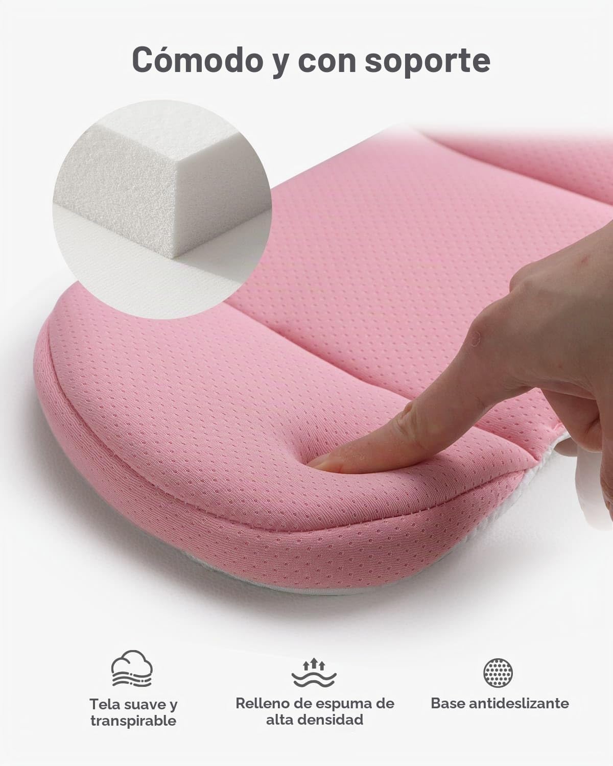 RsoTone Almohada de apoyo para la cabeza del asiento de automóvil i...