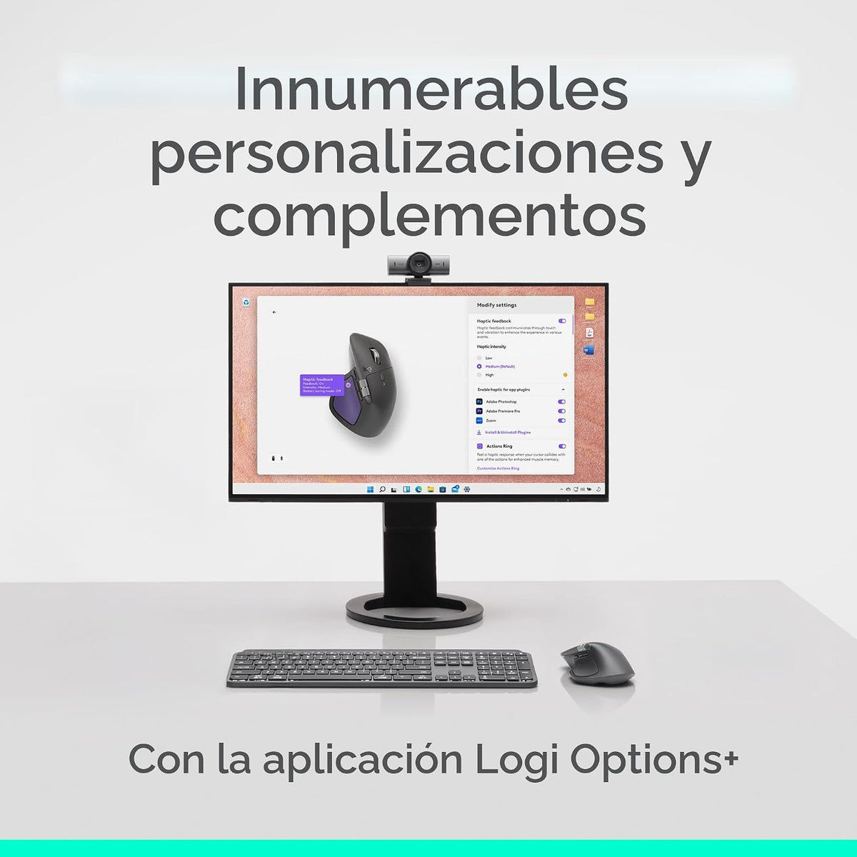 Logitech MX Master 4 para Mac, ratón ergonómico Bluetooth con retro...
