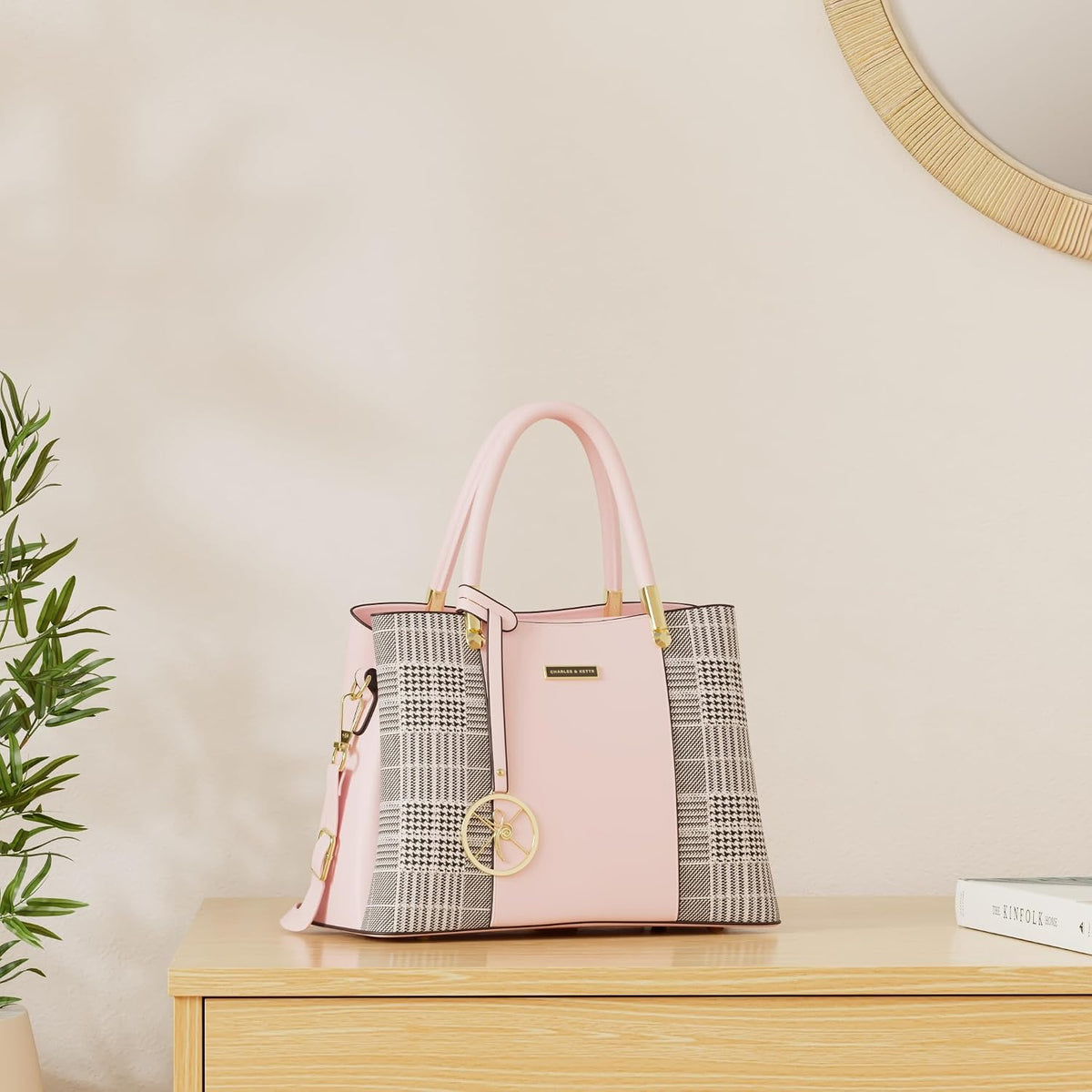 KURGOOL Bolsos y bolsos de mano para mujer, bolso de hombro con asa...