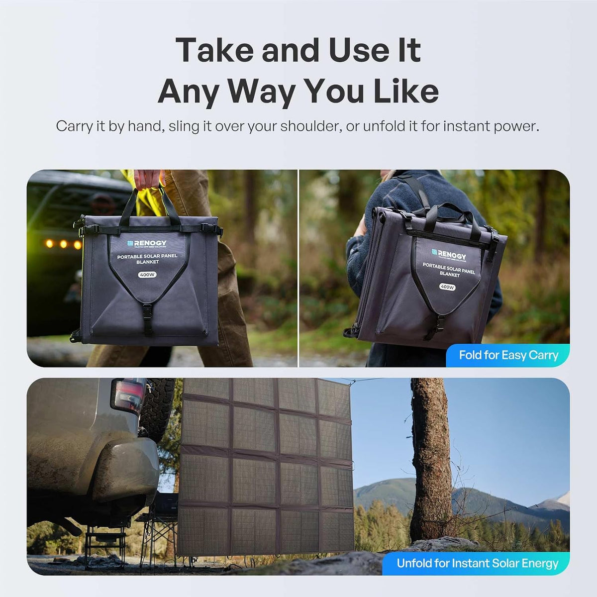Renogy el panel solar portátil 200W para las centrales eléctricas |...