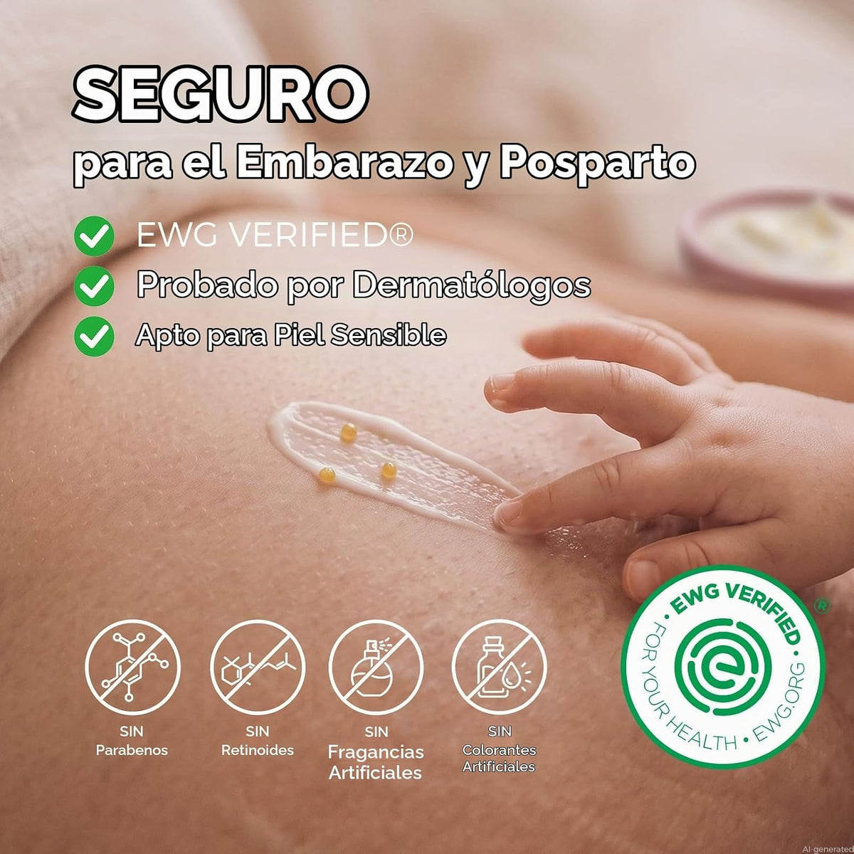 Momcozy Crema para estrías Pro-Collagen - Crema hidratante reafirma...