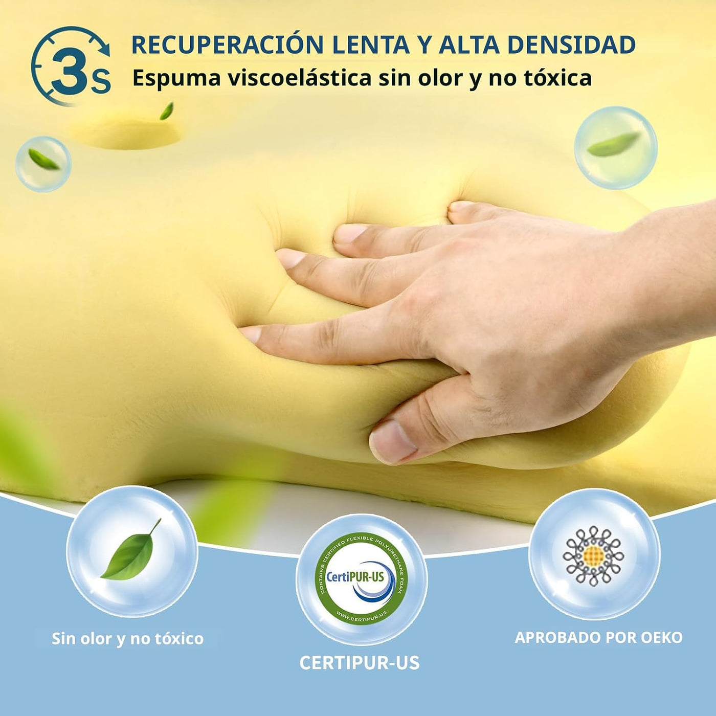 Almohada cervical para aliviar el dolor de cuello, almohada cervica...