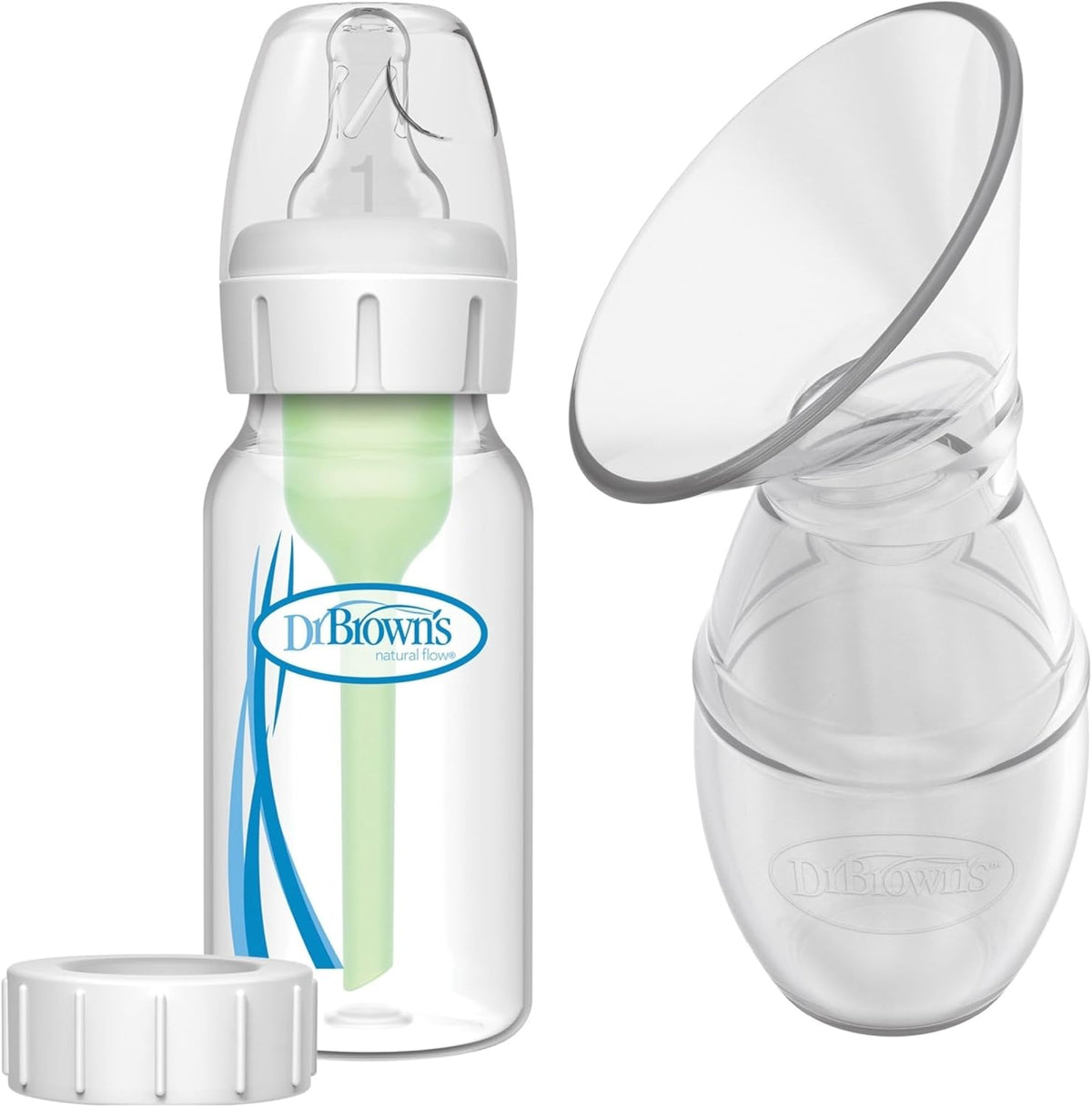 Dr. Brown's Extractor de leche de una pieza de silicona 100% si...