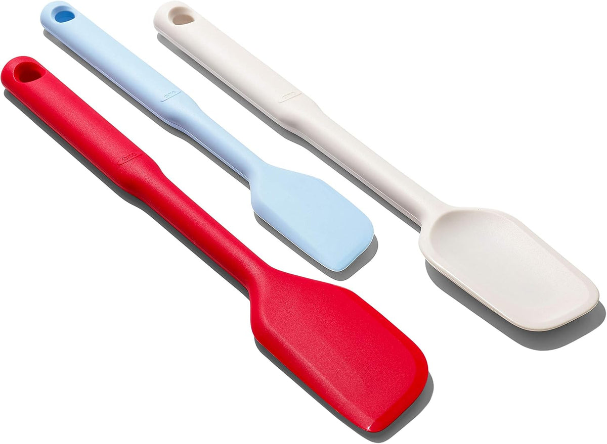 OXO Good Grips Set de espátula de silicona de 3 piezas, talla única...