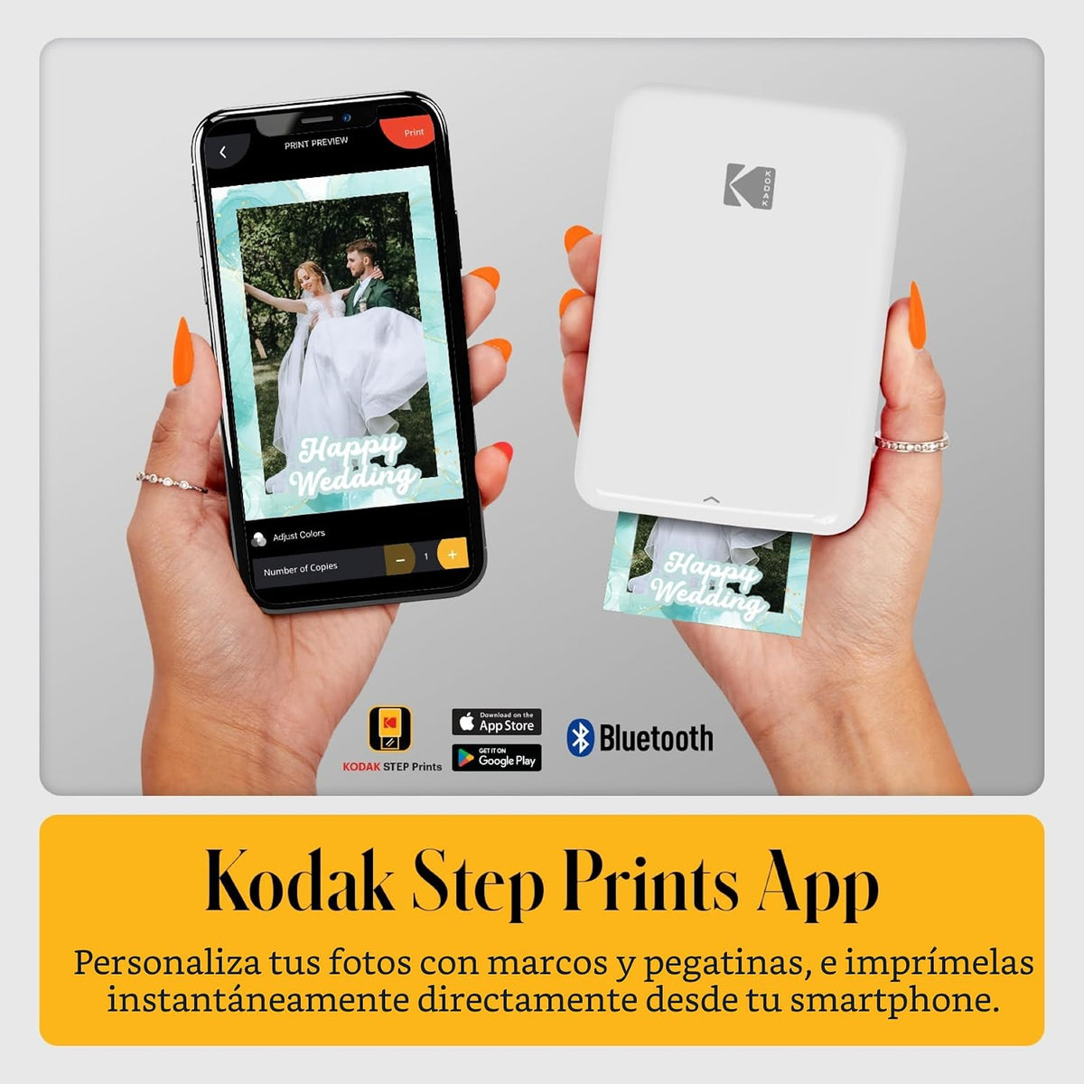 KODAK Step - Impresora de fotos instantánea para smartphone, impres...