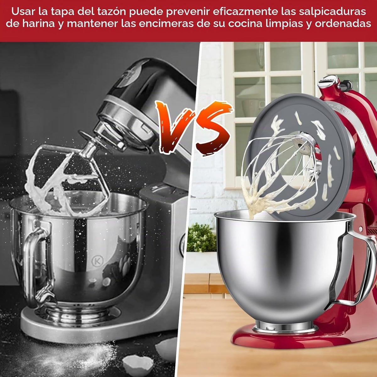 Tazón de acero inoxidable compatible con mezclador Kitchenaid de 4....
