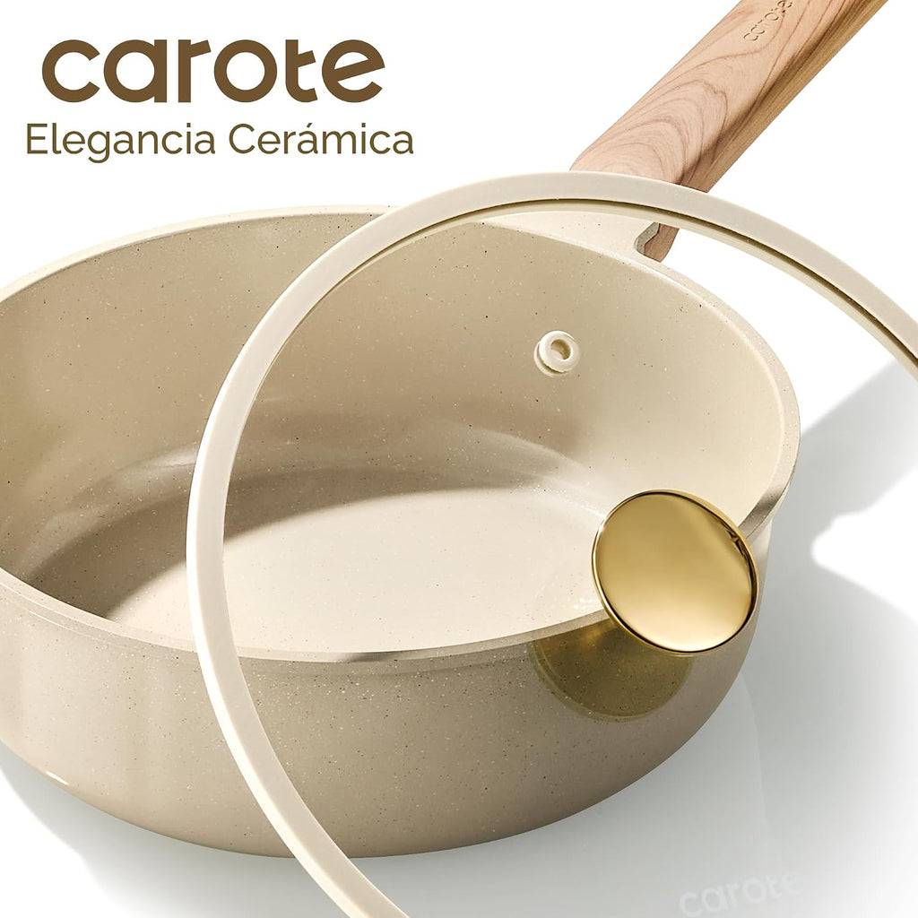 CAROTE Juego de ollas y sartenes, juego de utensilios de cocina de...