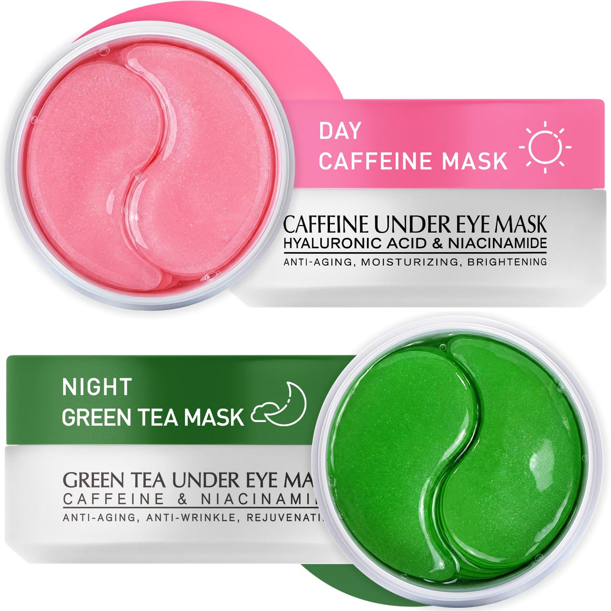 Kit de parches para debajo de los ojos para hinchazón: 120 mascaril...