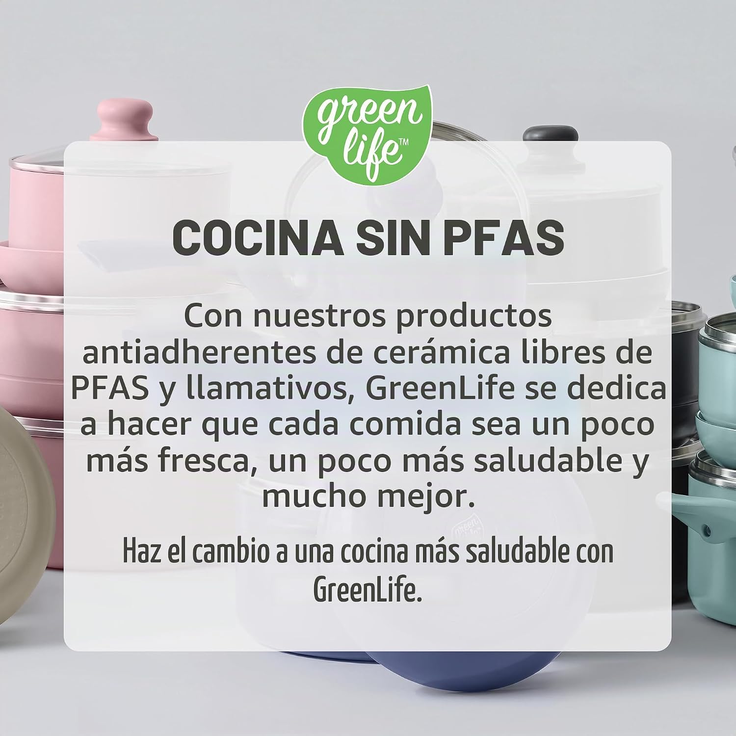 GreenLife Juego de utensilios de cocina antiadherentes de 16 piezas...