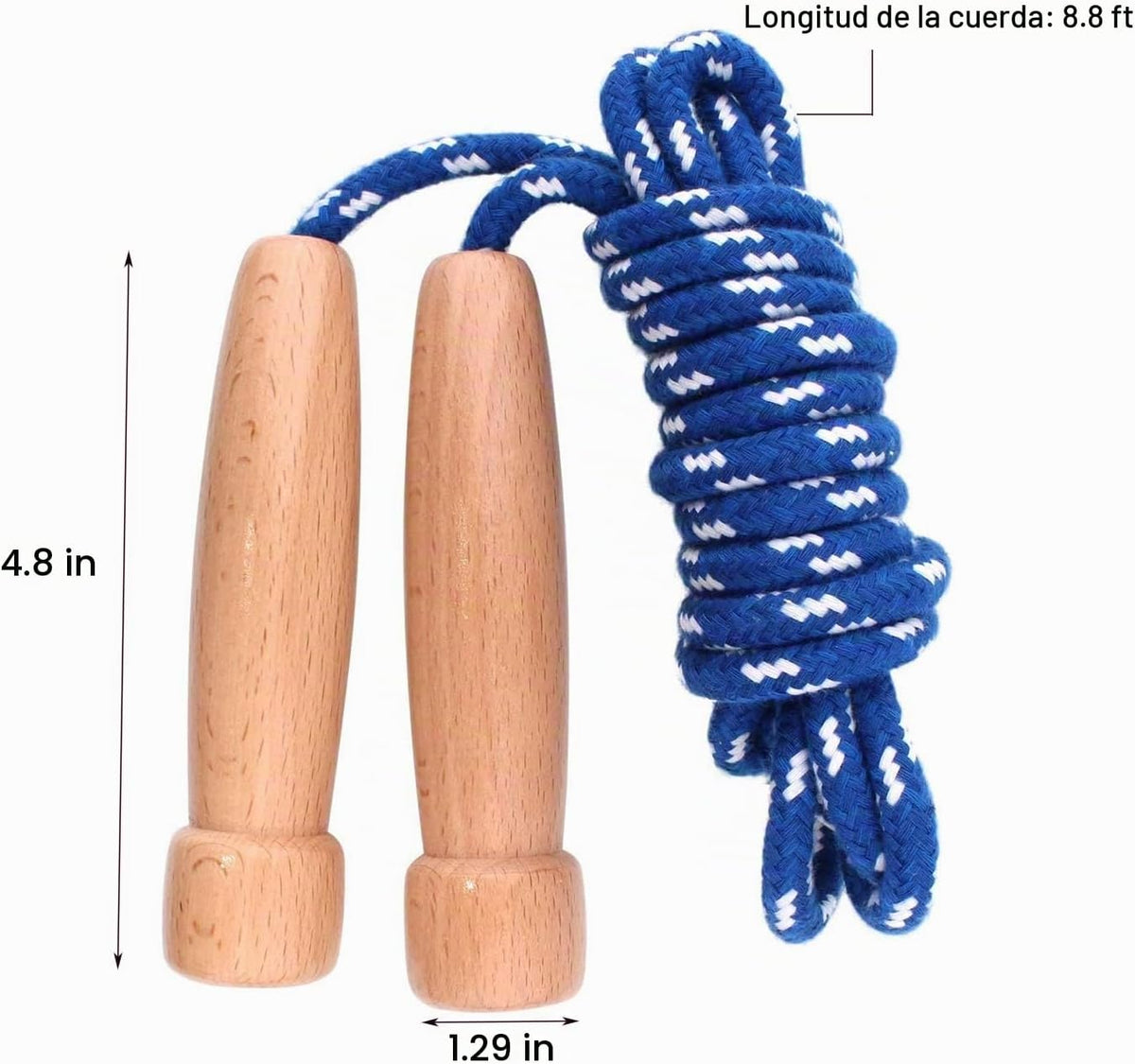 LETUSPORT Cuerda de saltar de 8.8 pies para mujeres, hombres y niño...