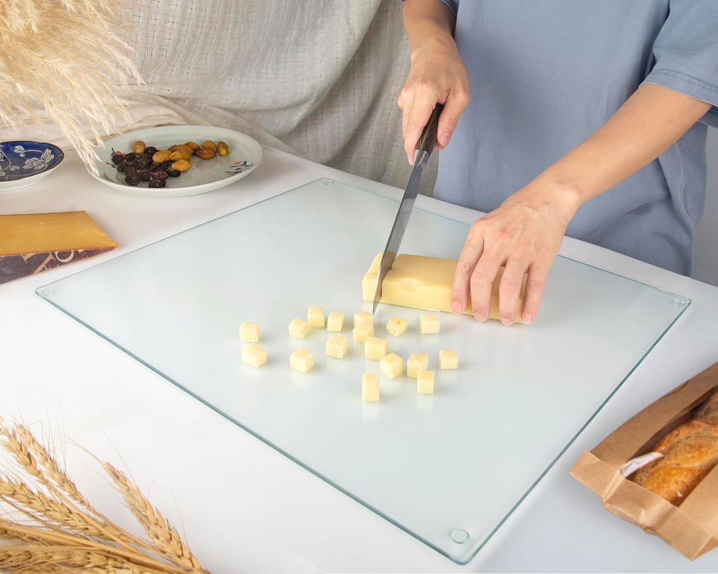 Tabla de cortar de vidrio Kitchenville de 20"x16": Protecto...