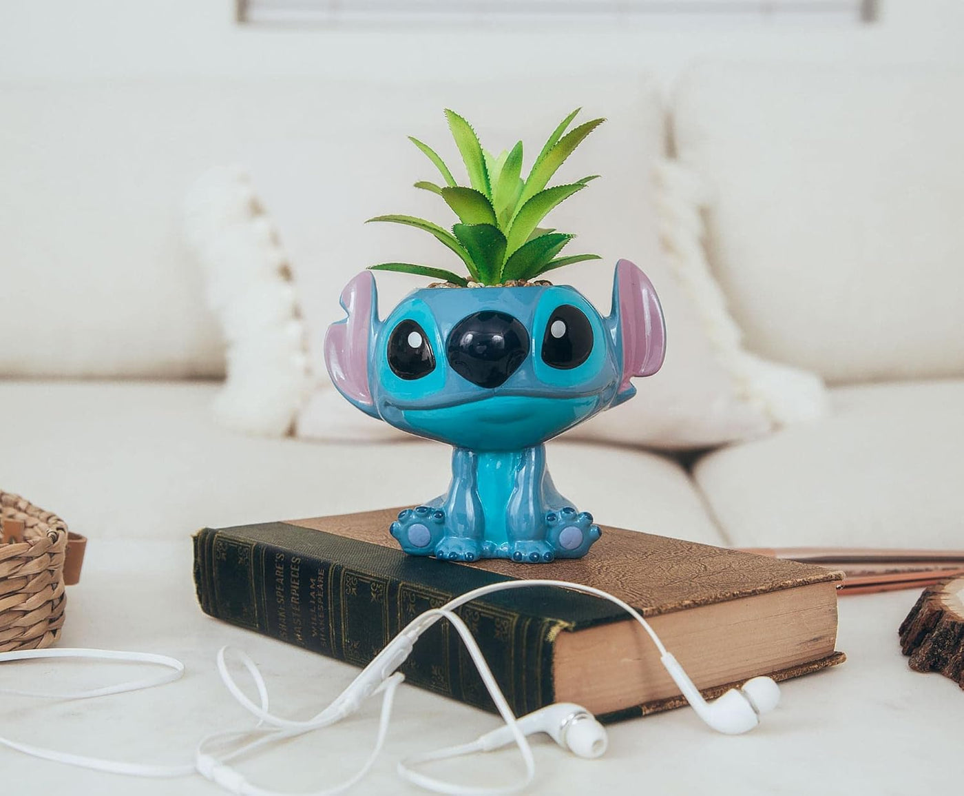 Toynk Disney Lilo &amp; Stitch - Maceta de cerámica de cuerpo compl...