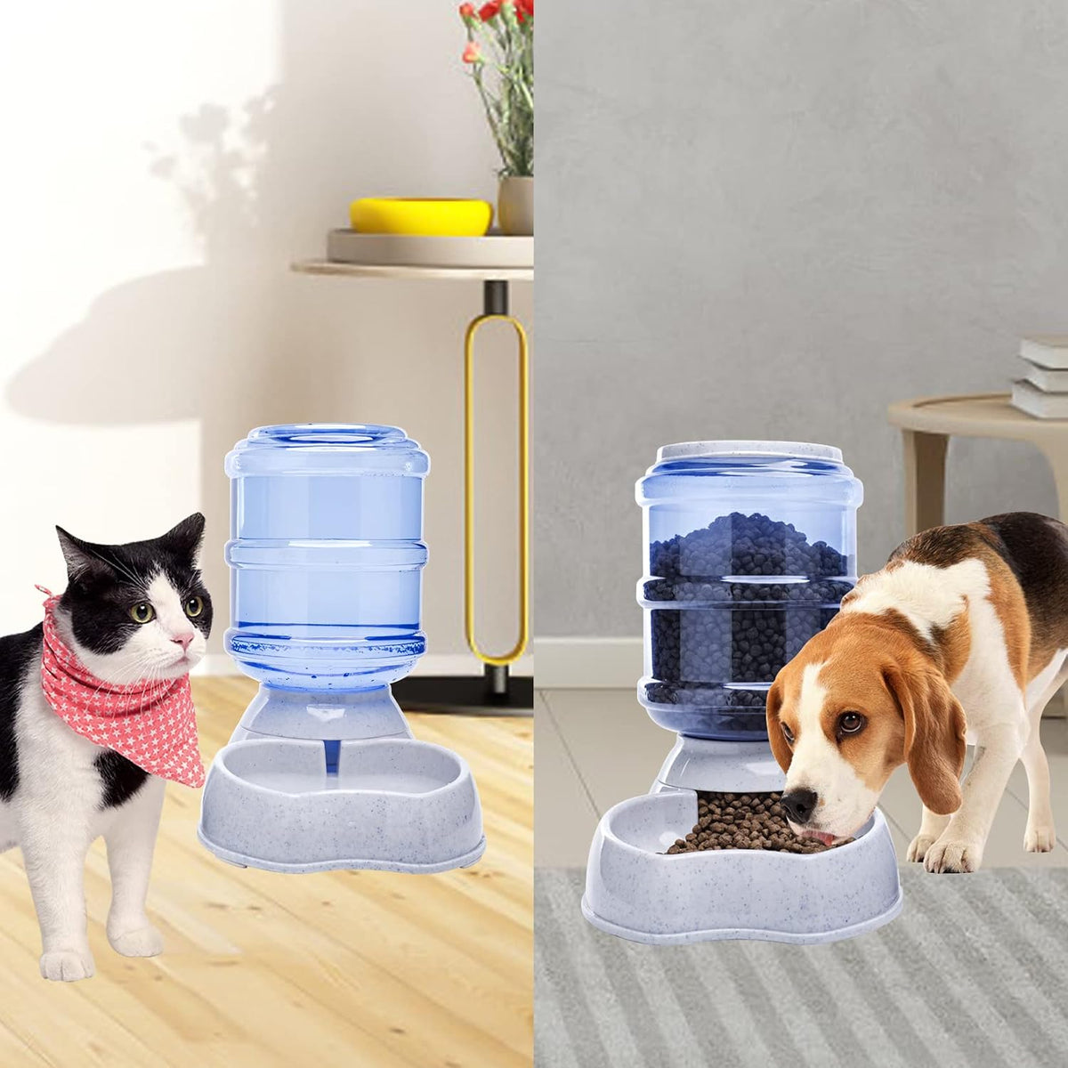 Comedero automático para mascotas y dispensador de alimentos para p...
