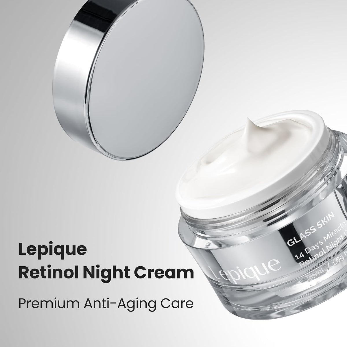 Lepique Crema de noche Retinol - Crema reparadora coreana No.1, 1.6...