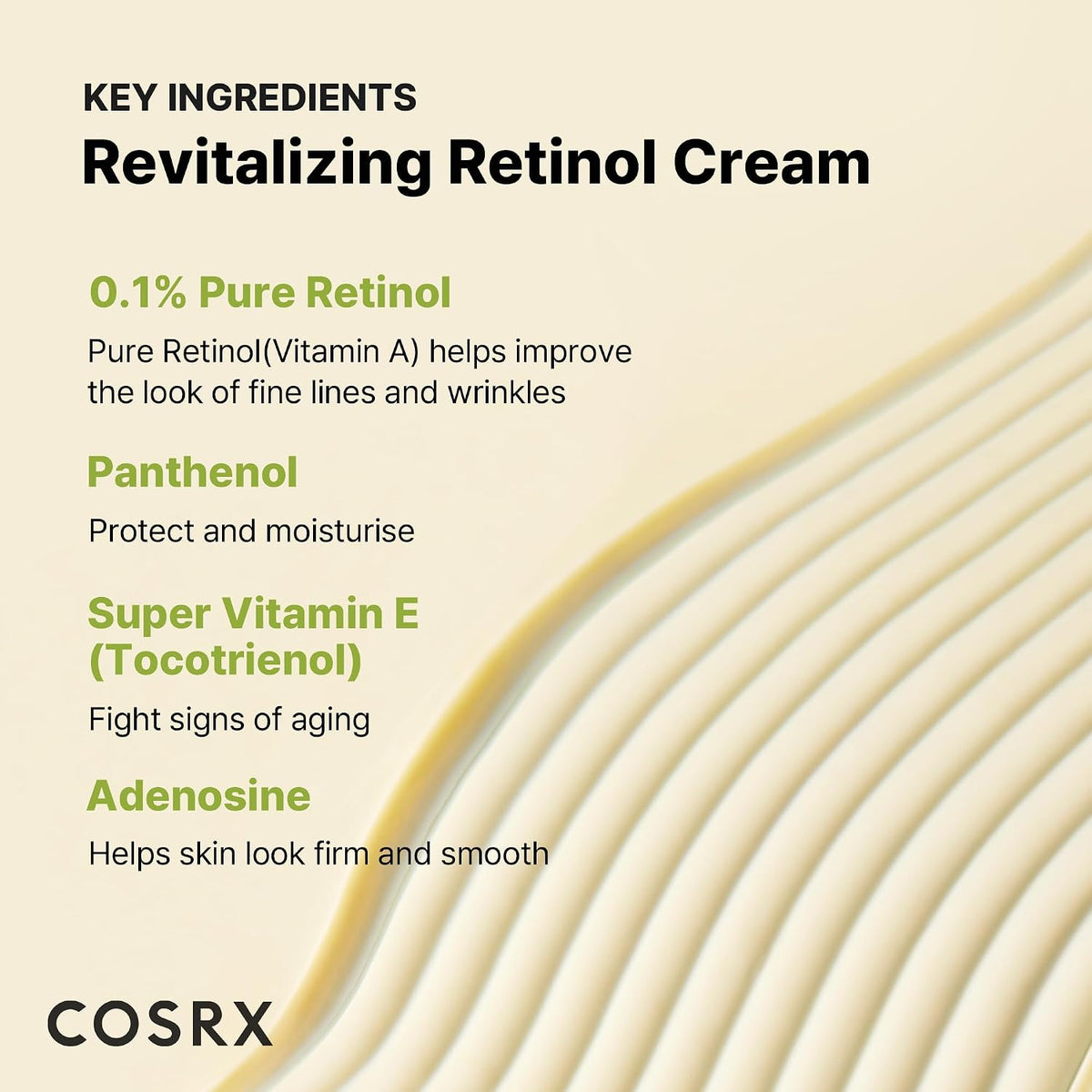 COSRX Retinol 0.1% Crema, Crema antienvejecimiento para ojos y cuel...
