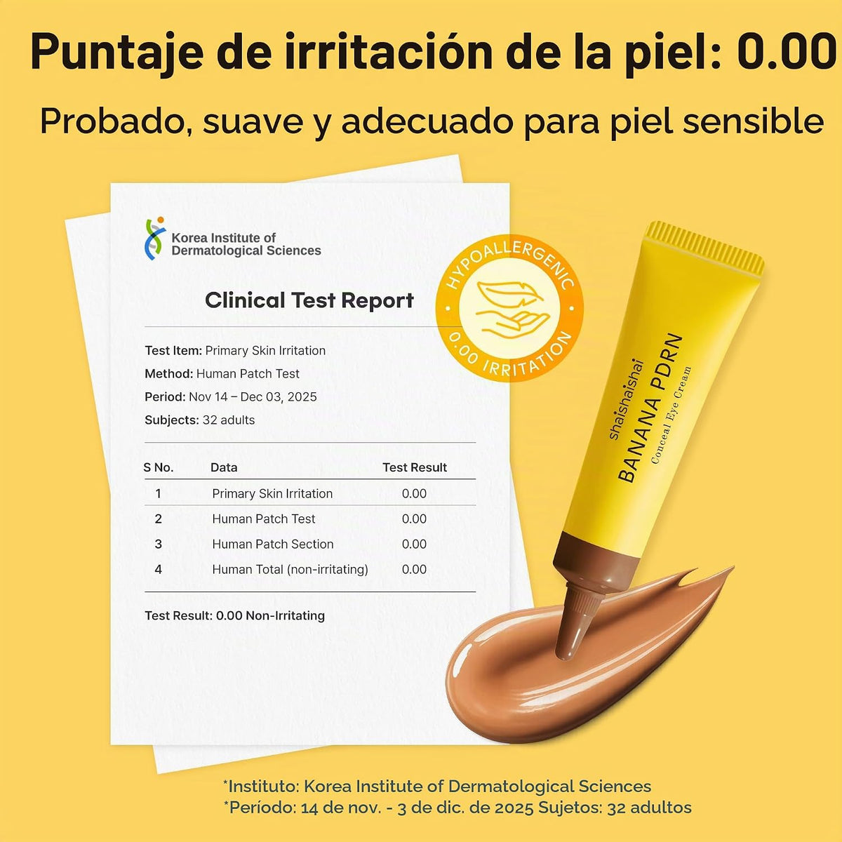 shaishaishai BANANA PDRN Conceal, Hidratante Bajo Los Ojos 0.52 oz...