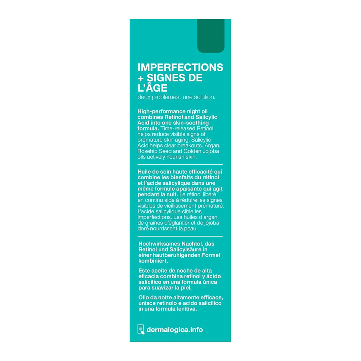 Dermalogica Aceite limpiador de retinol, suero facial con ácido sal...