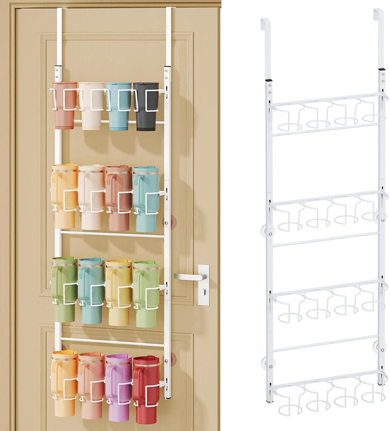 SWTYMIKI Organizador de botellas de agua de 4 niveles \u2013 Organi...