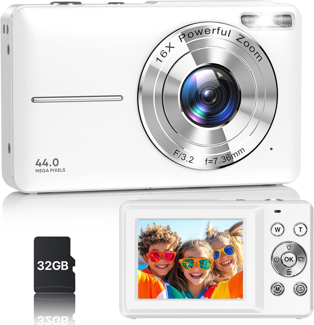 Cámara digital, la última cámara digital FHD 1080P para adolescente...