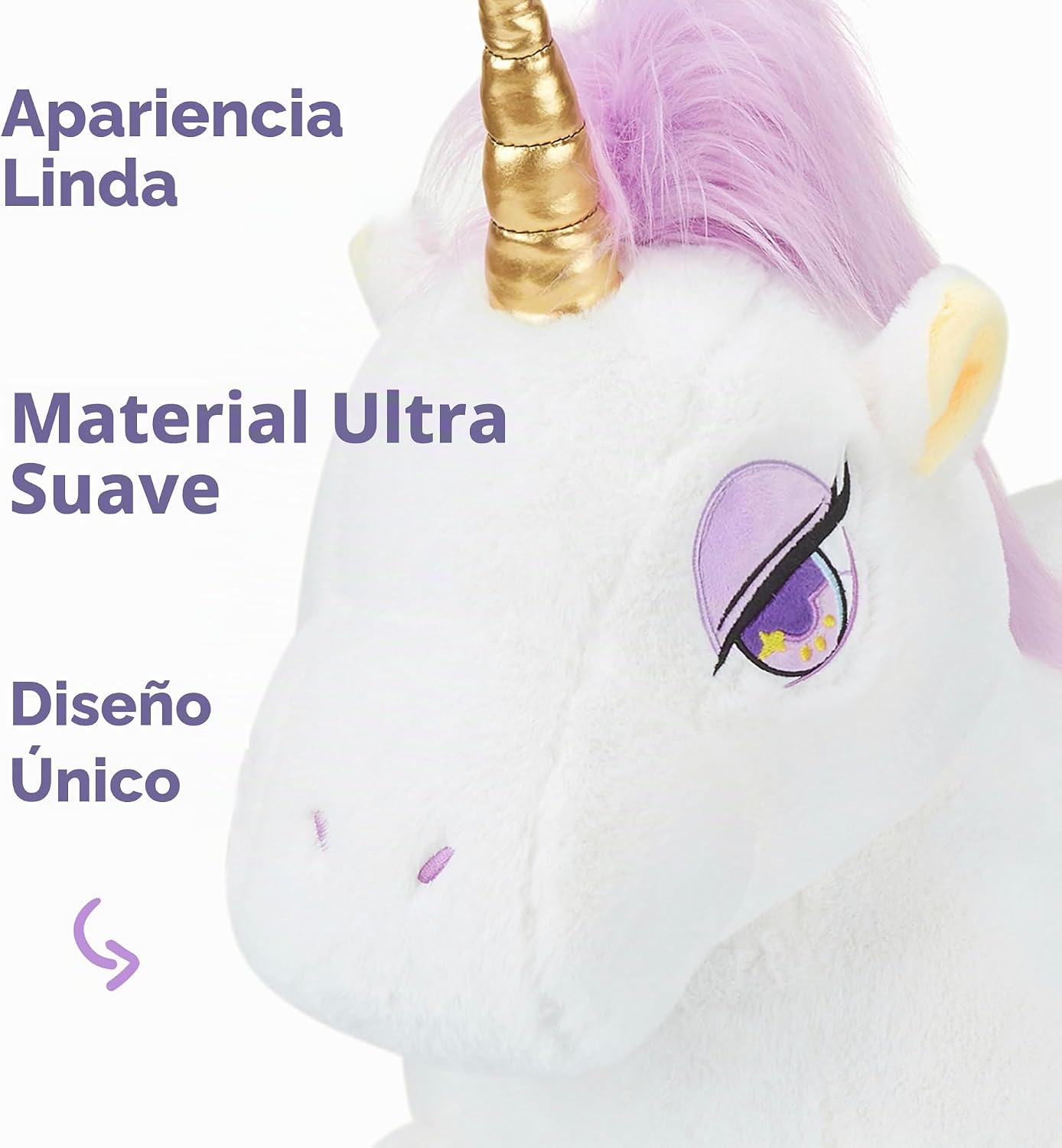 IKASA Animal de peluche gigante de unicornio suave, juguetes grande...