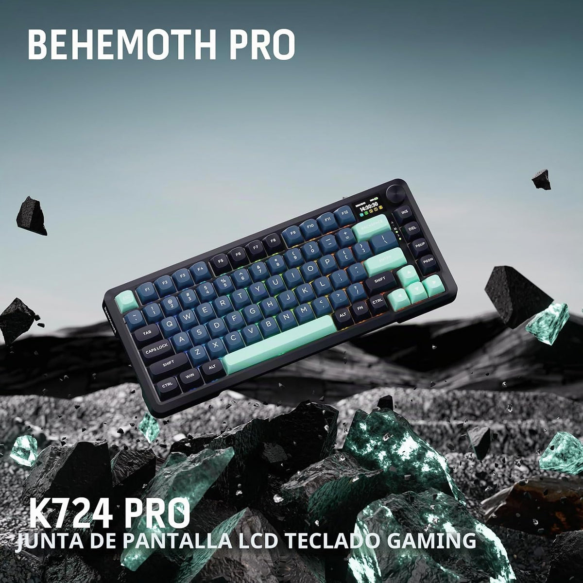 Redragon K724 PRO Teclado inalámbrico de 81 teclas para juegos, pan...