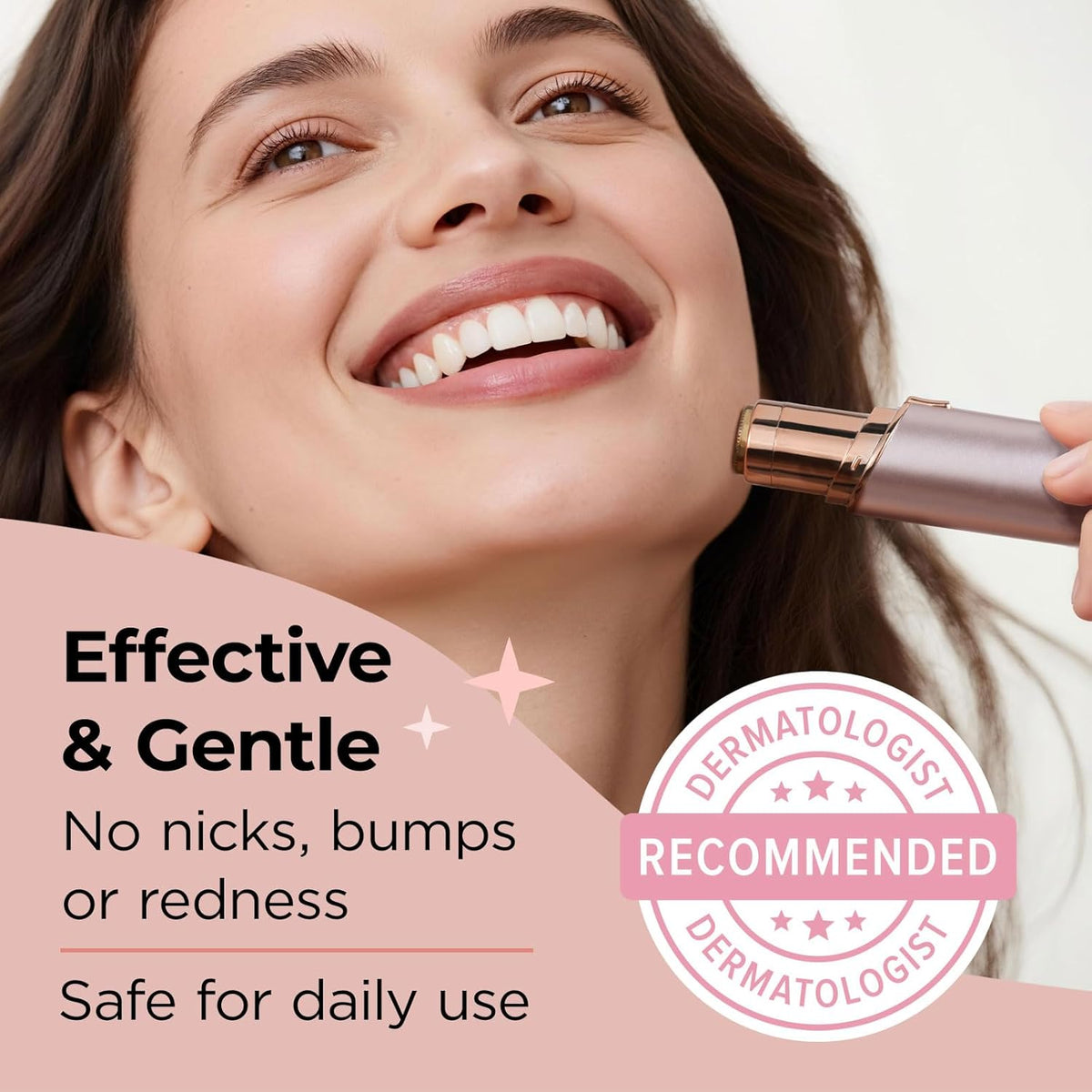 Kradaa Depilación facial para mujeres: maquinilla de afeitar facial...