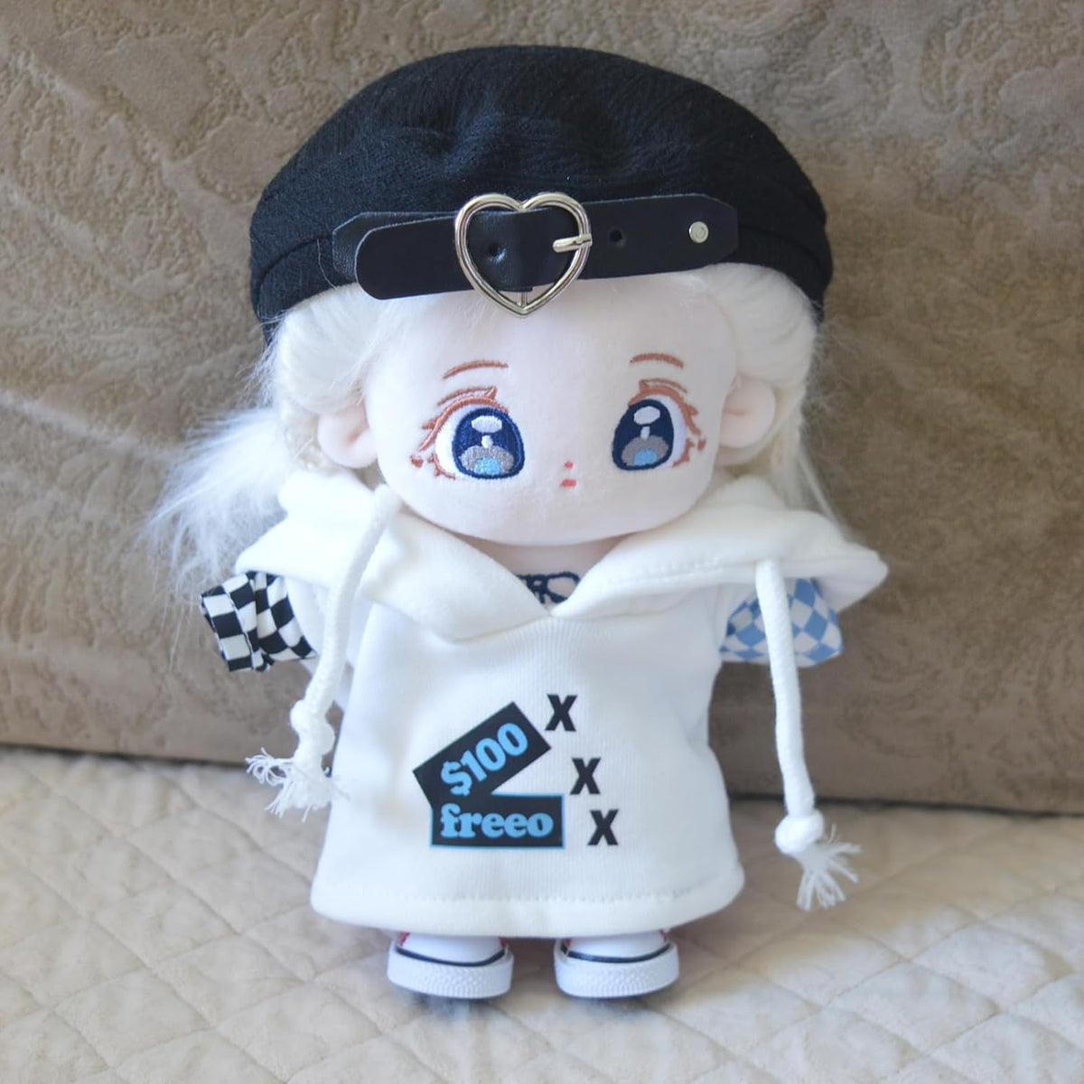 Ruyumei Muñeca de peluche de algodón de 7.9 in, adorable animal de...