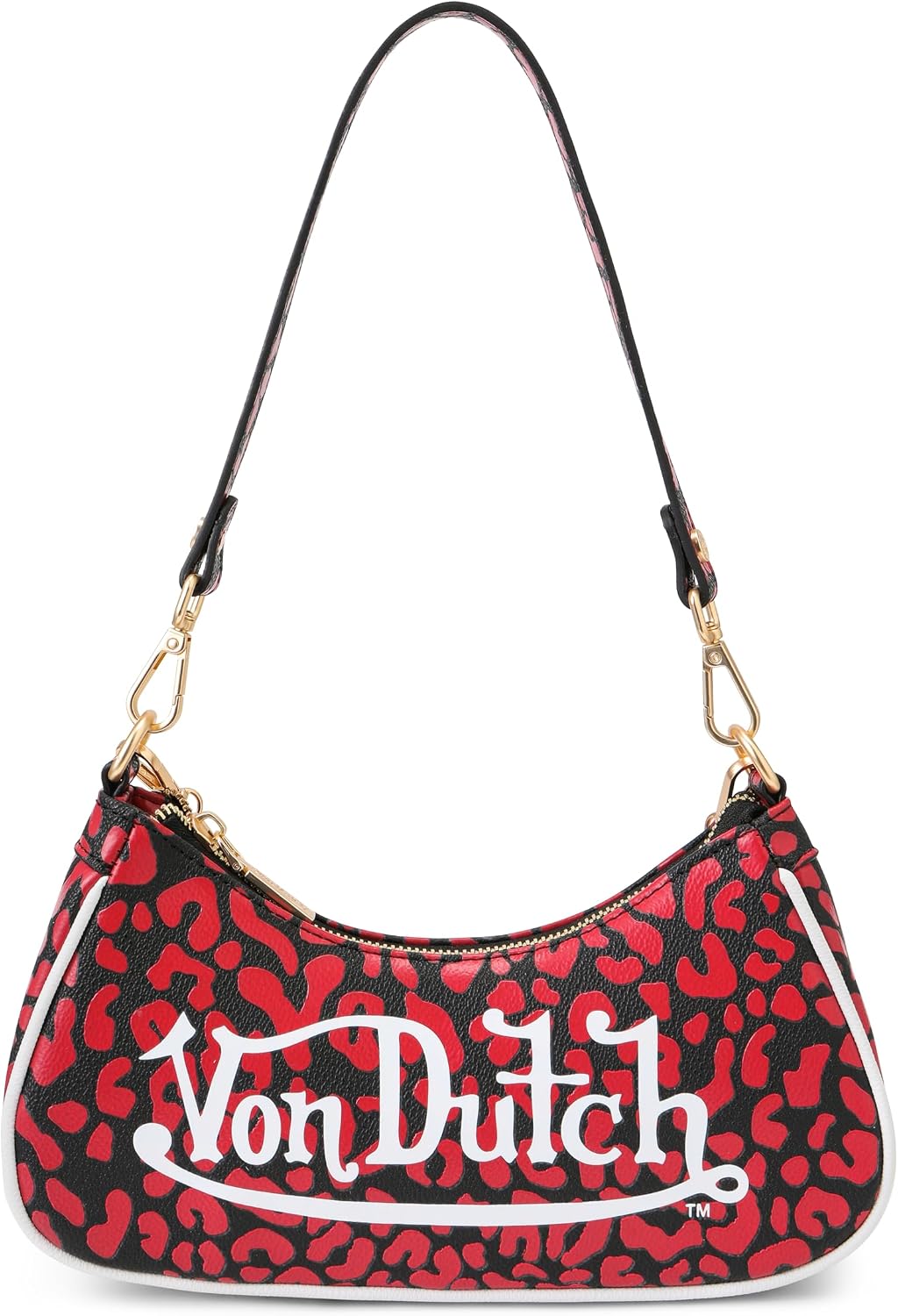 Von Dutch Bolso de hombro pequeño para mujer, cuero vegano | Bolso...