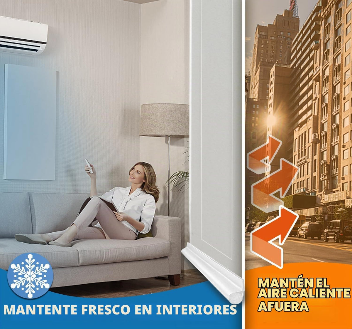 MAXTID Tapón de puerta de 32 pulgadas fácil de instalar, sello de p...