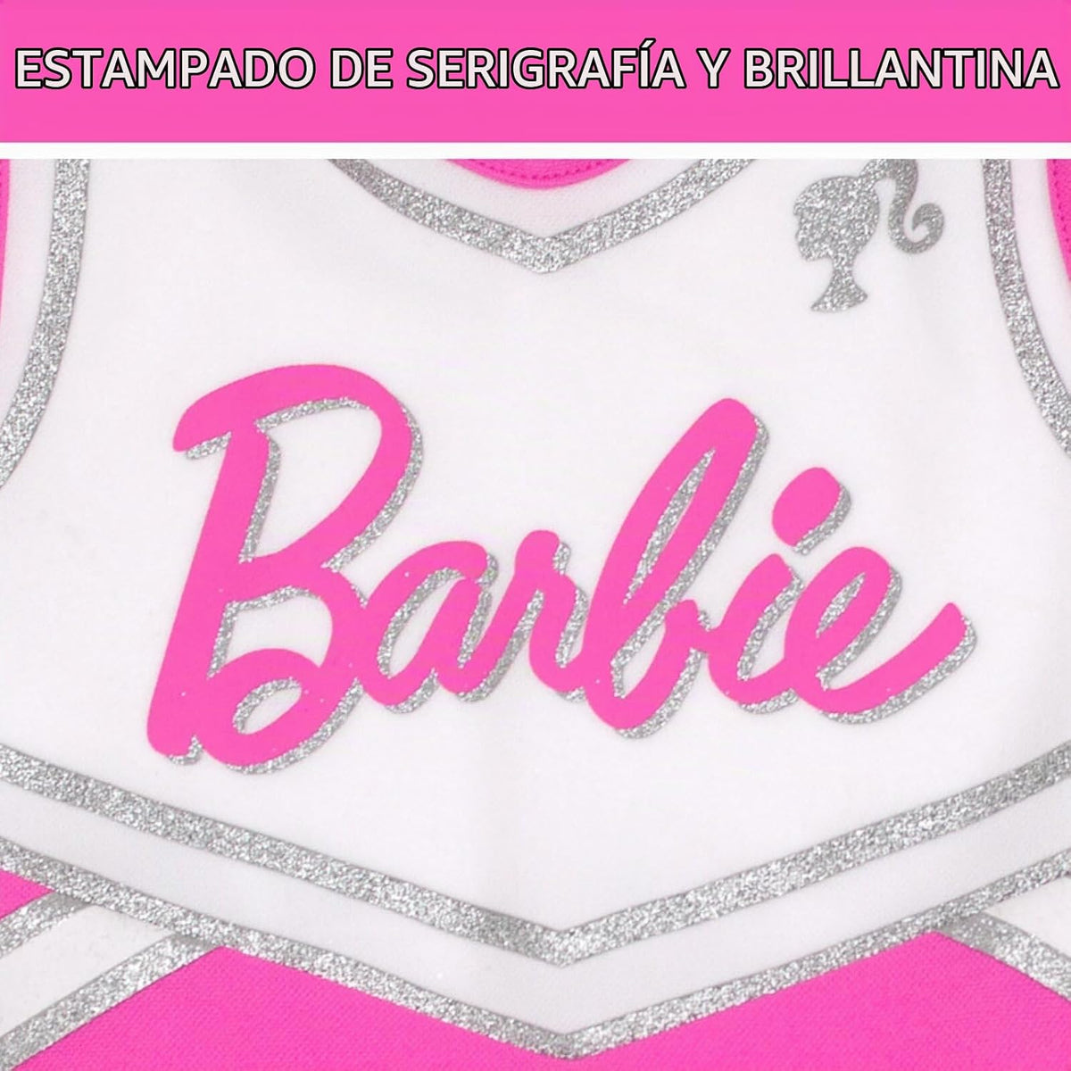 Barbie Conjunto de vestido de animadora y diadema para niñas pequeñ...
