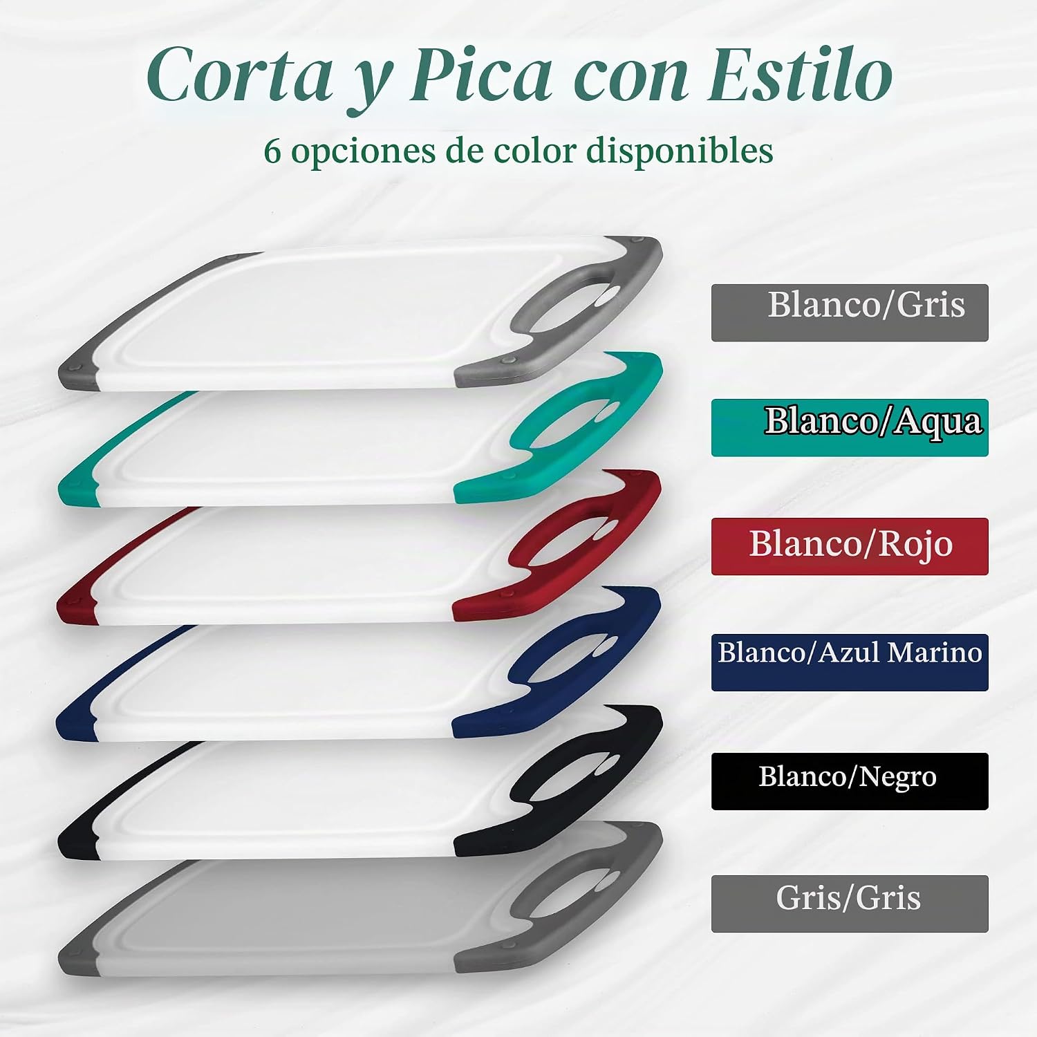 Tablas de cortar para cocina, tabla de cortar sin BPA, diferentes t...