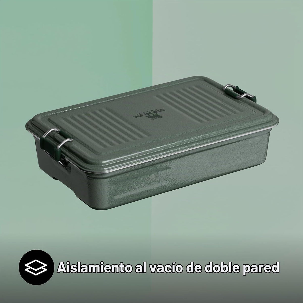 STANLEY Legendary - Lonchera útil (2 litros) (verde Hammertone)