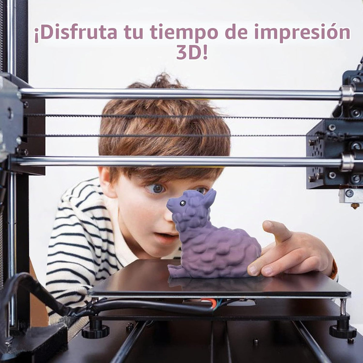 iSANMATE - Filamento de impresora 3D PLA+ de 1\/16 pulgadas multico...
