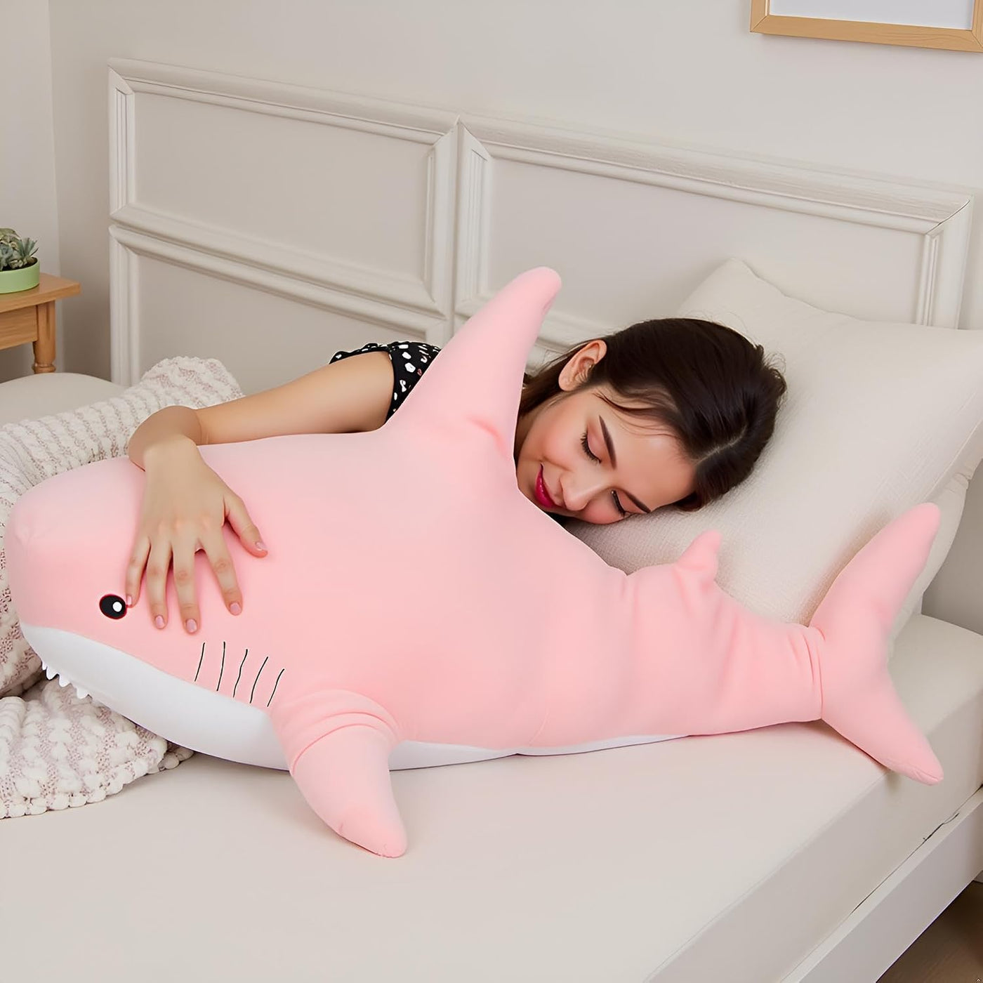 Ryttir Animales de Peluche de Tiburón Gigante XXL de 39.4 Pulgadas,...