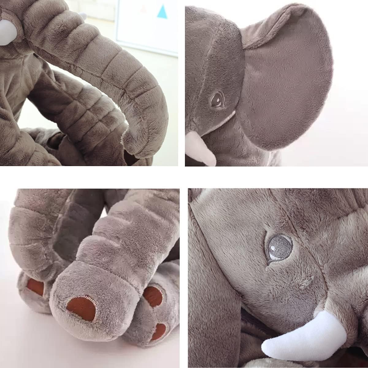 Hmcghie Animales de peluche de elefante gigante de gran tamaño de 2...
