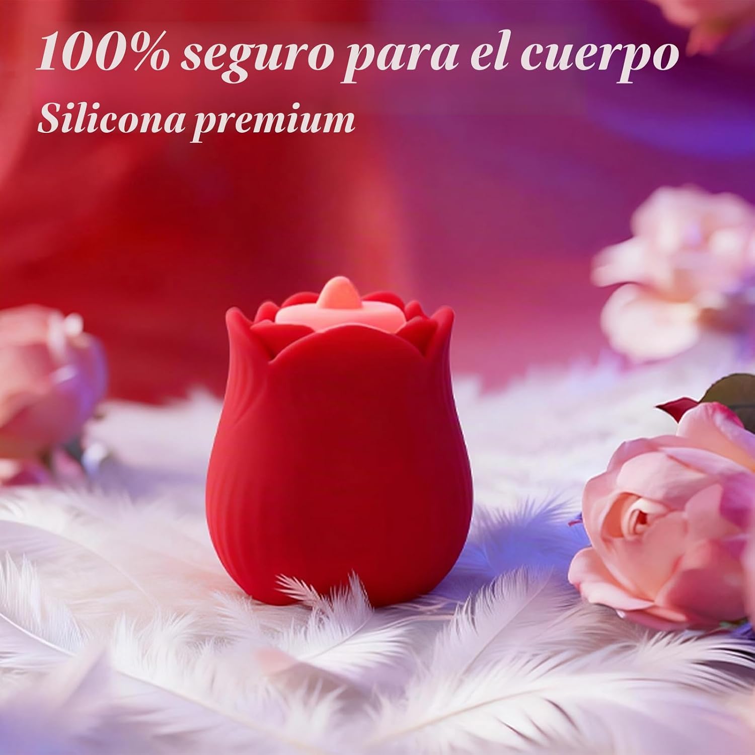 TUATIMAR Vibradores de juguete rosa para mujer, 10 modos de succión...