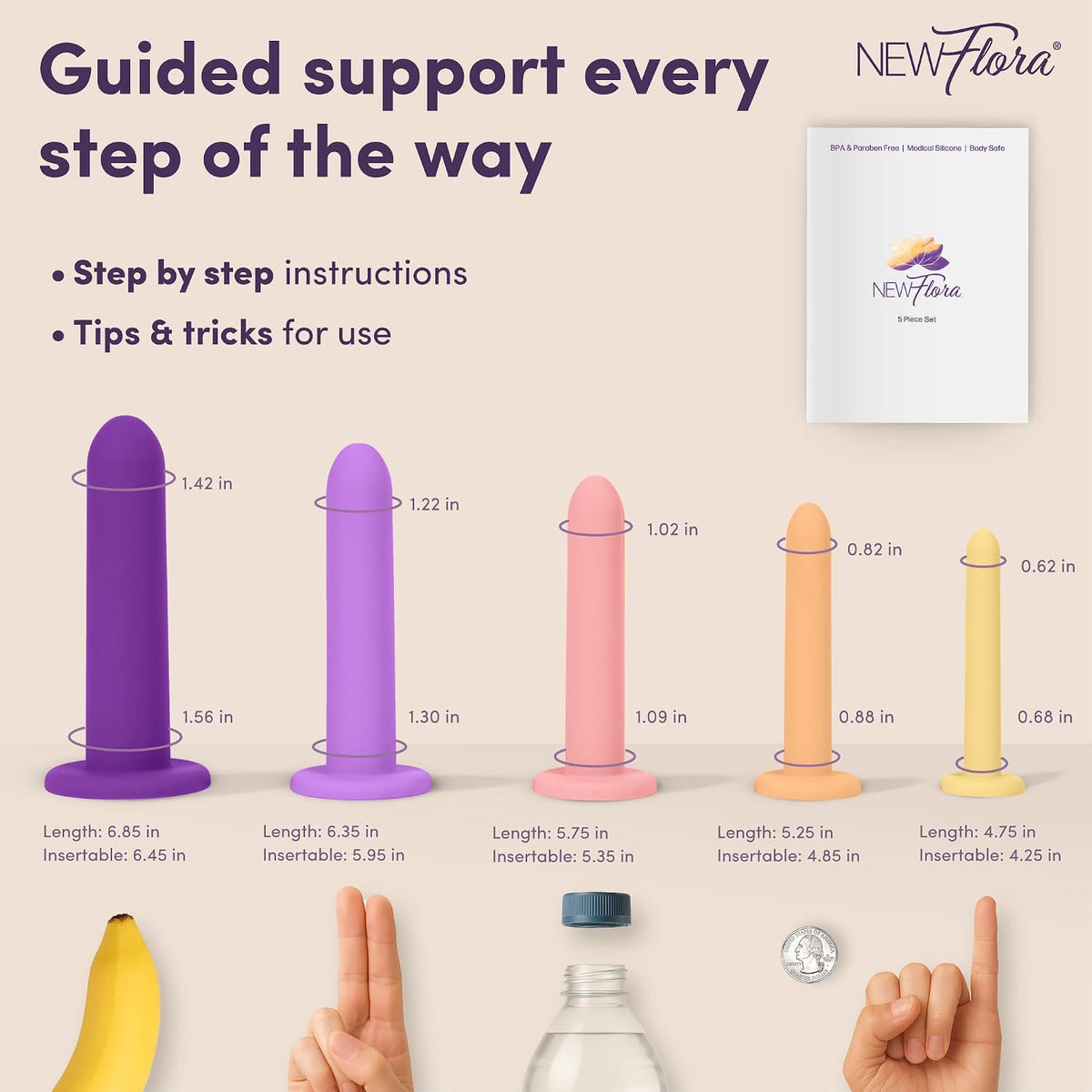 NewFlora Juego de varita de silicona (sistema completo de 5 piezas)
