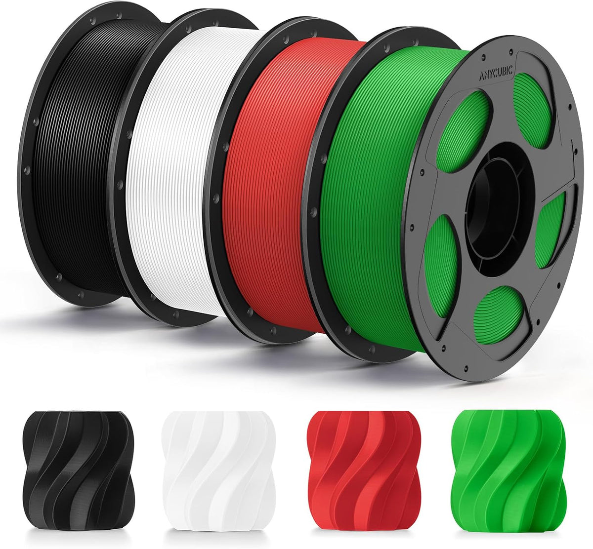 ANYCUBIC - Filamento para impresora 3D PLA+ de 0.07 in, 8.8 lbs, mu...