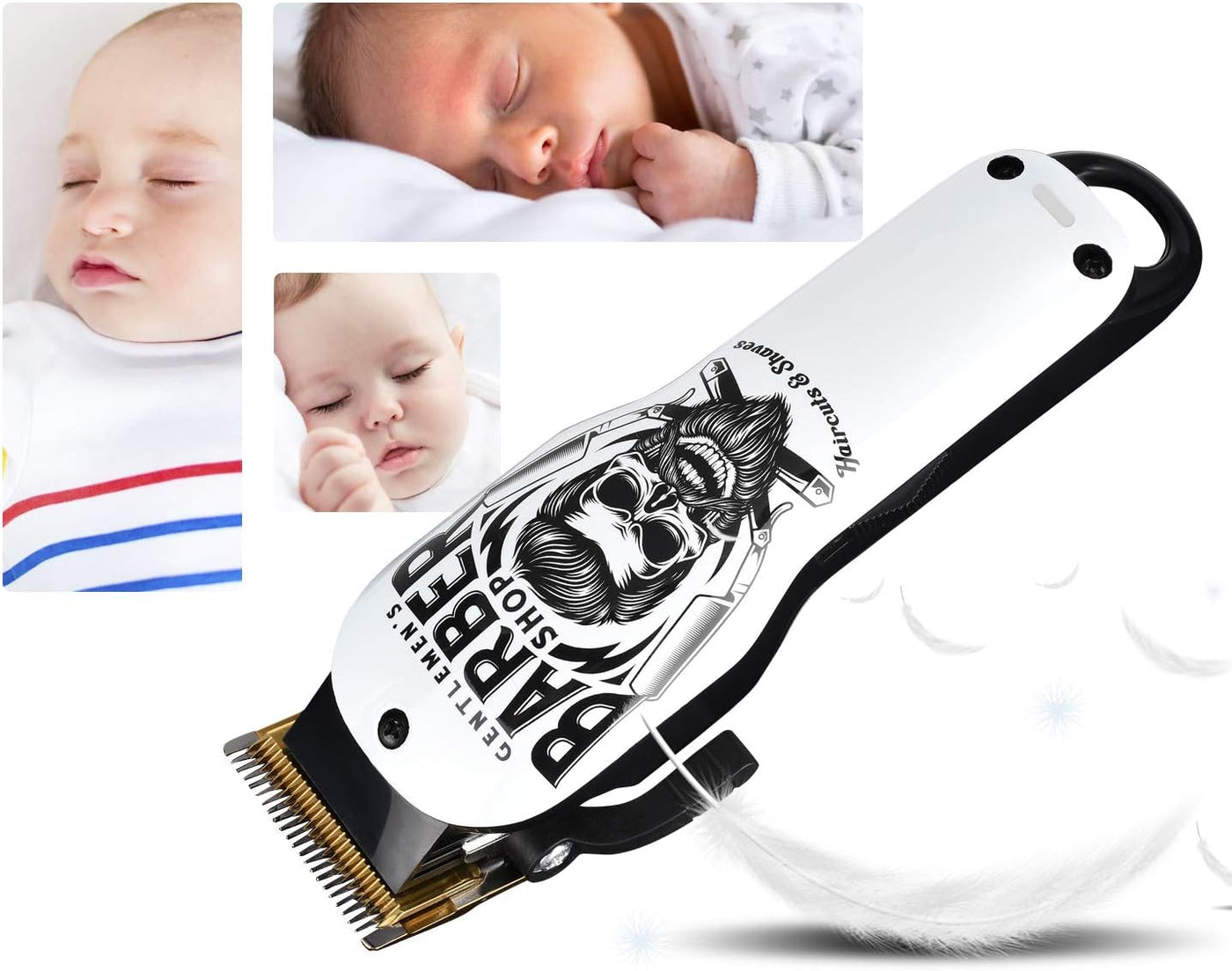 BESTBOMG® Cortadora de pelo profesional para hombres, kit de aseo d...